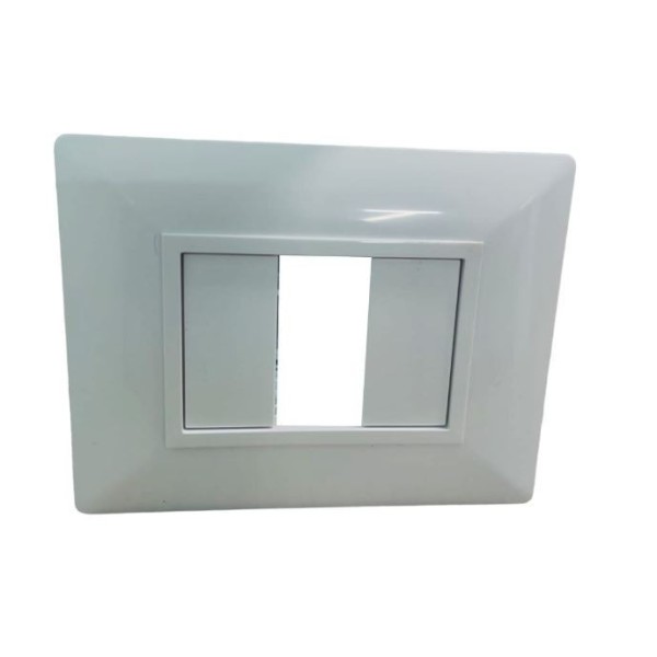 PLAQUE RECTANGULAIRE 1MODULE BLANC 703/1BB ALPHA