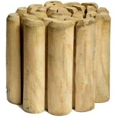 BORDURE EN BOIS DIAMÈTRE 5x20x200 CM - 1