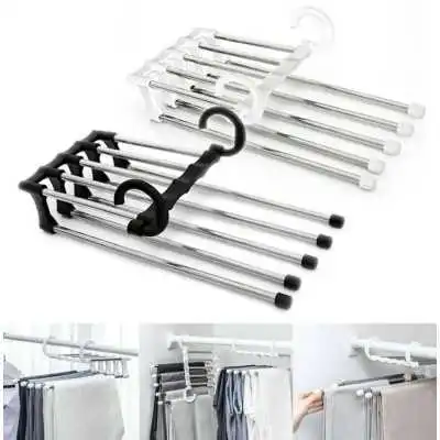 CINTRE POUR VÊTEMENTS ET PANTALONS 5 EN 1 - 1