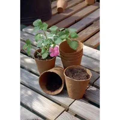 LOT DE 24 POTS RONDS EN CARTON 6CM ECLOR ECLOR - 4