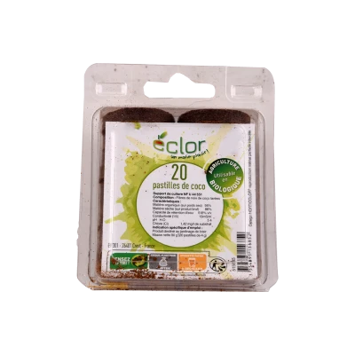 LOT DE 20 PASTILLES DE COCO POUR DES SEMIS ECLOR ECLOR - 1
