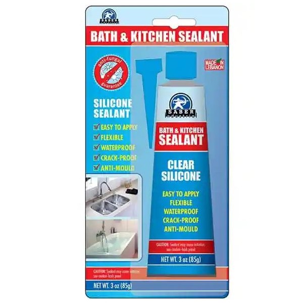 Scellant silicone pour salle de bain et cuisine, 300 ml