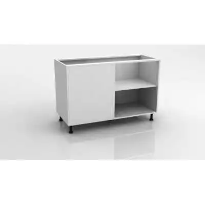 MEUBLE BAS DE CUISINE COIN GAUCHE L.120CM AVEC ÉTAGÈRE IKIT IKIT - 1