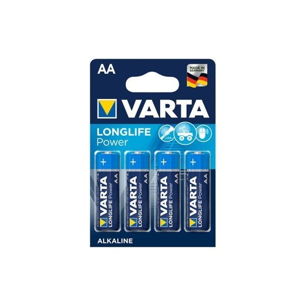 PACK DE 4 PILES LONGLIFE POWER AA 1.5V VARTA