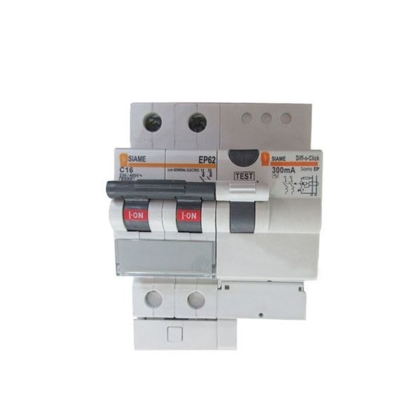 DISJONCTEUR DIFFERENTIEL 2POLES 16A 300MA SIAME