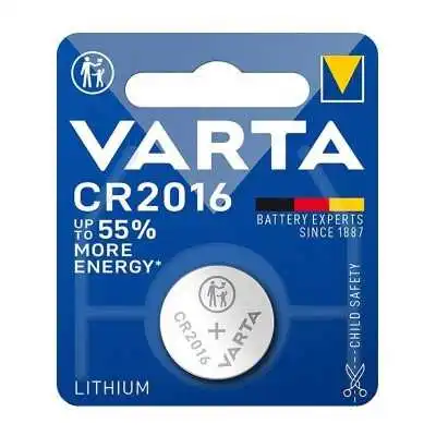 PILE BOUTON AU LITHIUM 3V CR2016 VARTA VARTA - 1