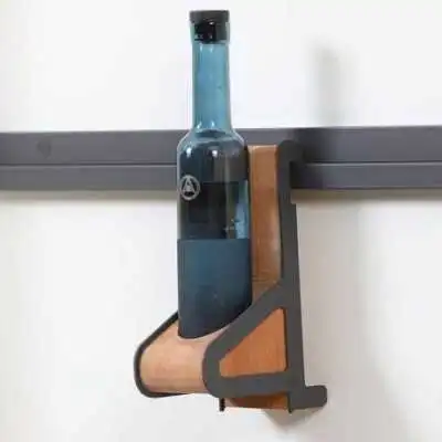 PORTE BOUTEILLE EN BOIS NOIR QUARTELLO QUARTELLO - 1