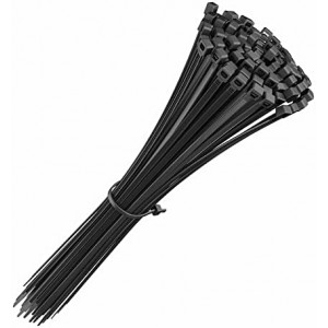 LOT DE 100 COLLIERS DE SERRAGE 300*7.5 MM NOIR  - 1