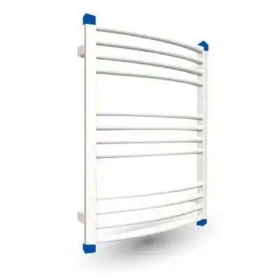 SÈCHE SERVIETTE RONDO EN ACIER 900/500 BLANC THERMAN - 1