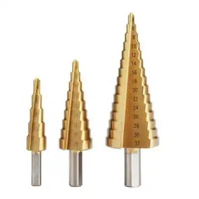 LOT DE 3 FORETS CONIQUE ÉTAGÉ HSS 4-32MM - 1