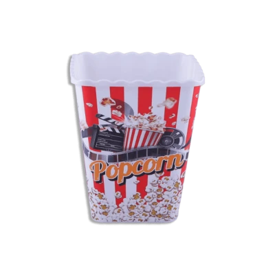 BOL À POP-CORN CARRÉ EN PLASTIQUE BEEHOME beehome - 1