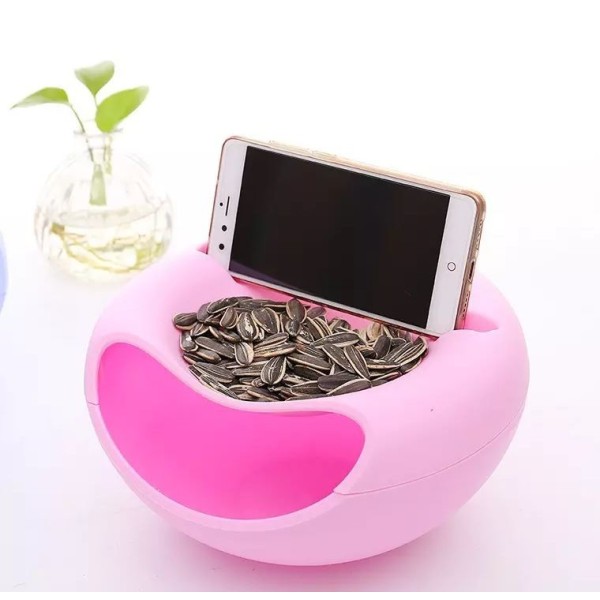 BOL DE FRUITS SEC AVEC SUPPORT DE TÉLÉPHONE MULTIFONCTIONNEL SOTUFAB PLAST