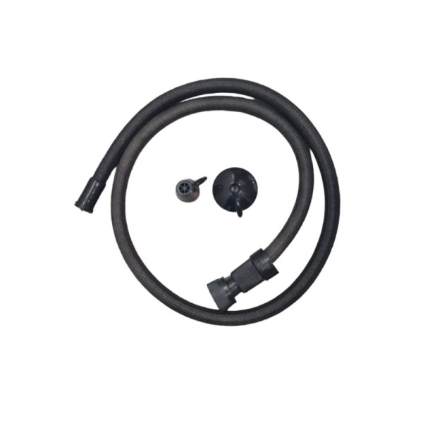 FLEXIBLE DE TOILETTE TRESSÉ NOIR 1M EJIM