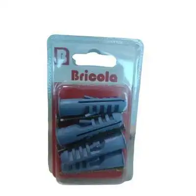 LOT DE 4 VIS BOIS TÊTE FRAISÉE PLATE PZ 5*50MM AVEC CHEVILLE DE 12 BRICOLA BRICOLA - 1