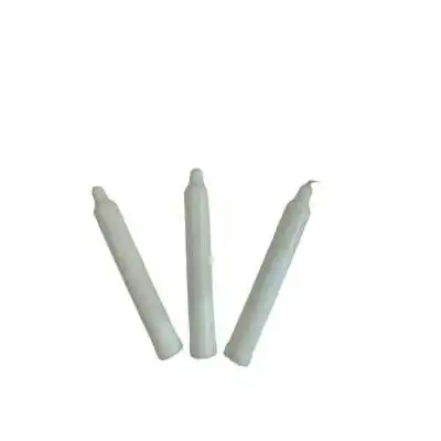 LOT DE 3 BOUGIE BÂTON H14.5CM BLANC  - 2