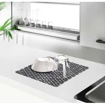 TAPIS D’EVIER EN CAOUTCHOUC 29X30CM EMHOUSE - 1