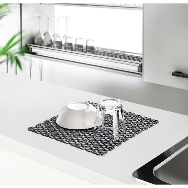 TAPIS D’EVIER EN CAOUTCHOUC 29X30CM EMHOUSE