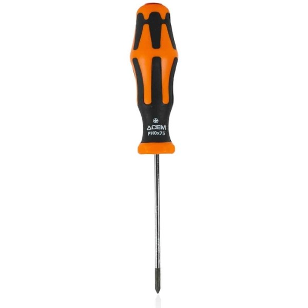TOURNEVIS POUR VIS PHILLIPS PH0*75MM PRO ACEM