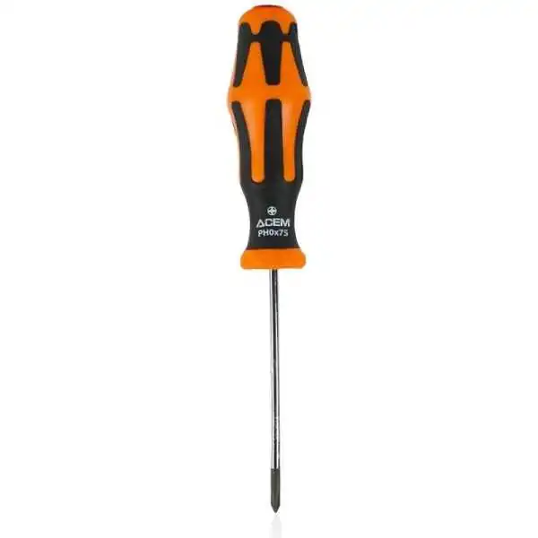 TOURNEVIS POUR VIS PHILLIPS PH0*75MM PRO ACEM