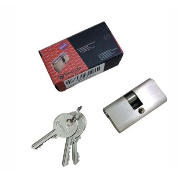 CYLINDRE OVAL 54MM POUR PORTES ALUMINIUM SEKURIT