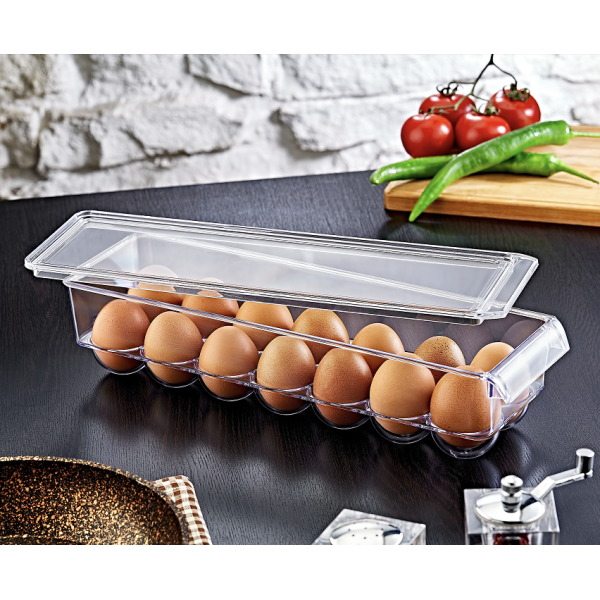BOÎTE À OEUFS EN PLEXIGLAS 14 CASES EMHOUSE