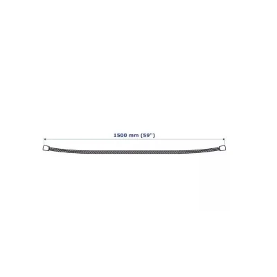 FLEXIBLE DE DOUCHE BLANC TRESSE 1.5M AQUAPLAST AQUAPLAST - 2