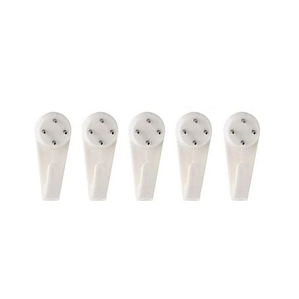 LOT DE 5 CROCHETS SPÉCIAL BÉTON 3CM BRICOLA