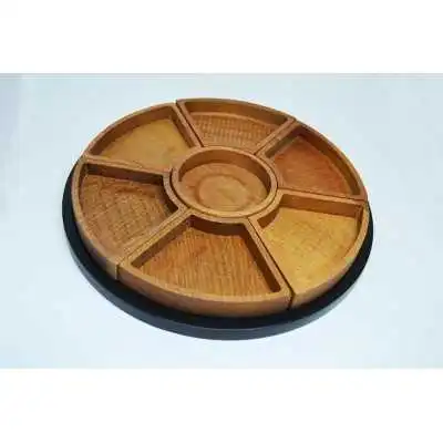 PLATEAU EN BOIS POUR FRUITS SECS/FROMAGE DARIA - 1