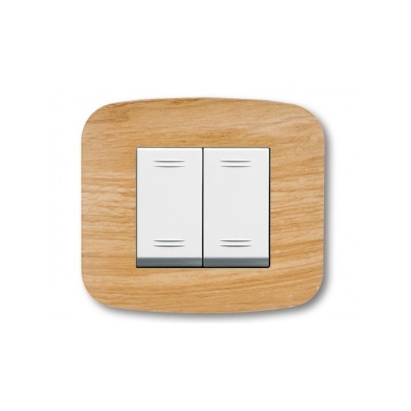 PLAQUE YES 45 CARREE BOIS CLAIR 2 MODULES SOMEF