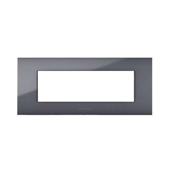 PLAQUE YOUNG 44 RECTANGULAIRE GRIS CENDRE 7 MODULES SOMEF