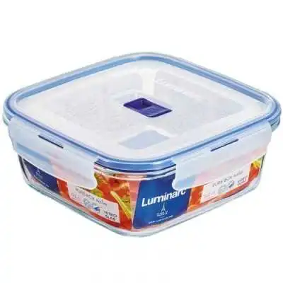 BOÎTE DE CONSERVATION CARRÉ EN VERRE 122 CL AVEC COUVERCLE LUMINARC luminarc - 1