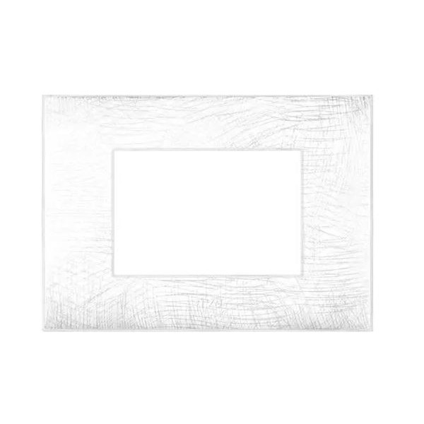 PLAQUE YOUNG 44 RECTANGULAIRE BLANC 3D 3 MODULES SOMEF SOMEF - 1
