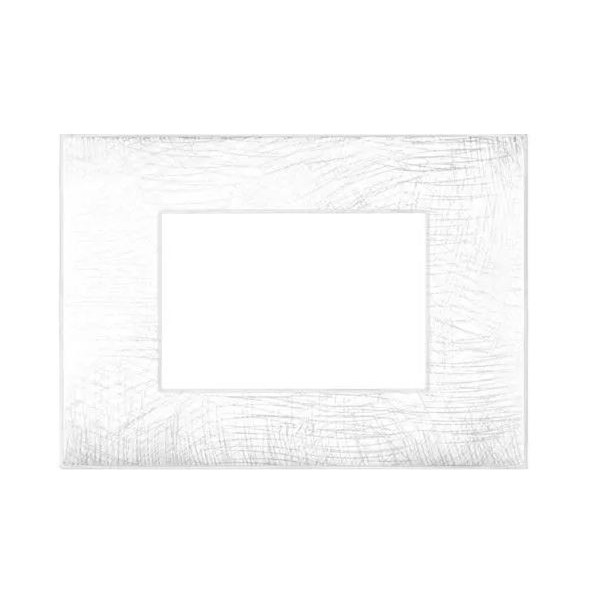 PLAQUE YOUNG 44 RECTANGULAIRE BLANC 3D 3 MODULES SOMEF