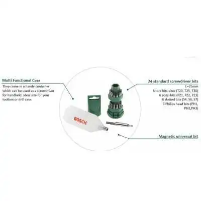 COFFRET D'EMBOUT 25 PIECES BOSCH BOSCH - 6