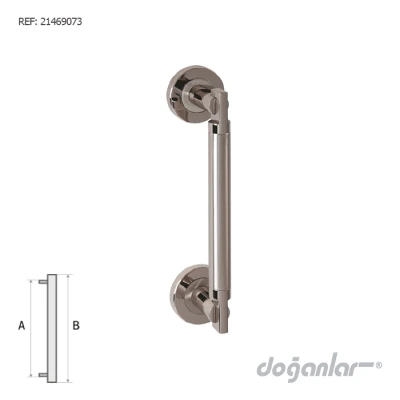 POIGNÉE DE TIRAGE ARAS SATIN NICKEL DOGANLAR DOGANLAR - 2