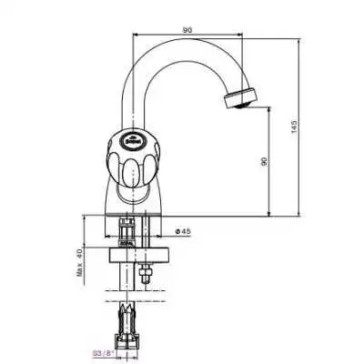 MÉLANGEUR DE LAVE-MAINS SALAKTA SOPAL SOPAL - 2