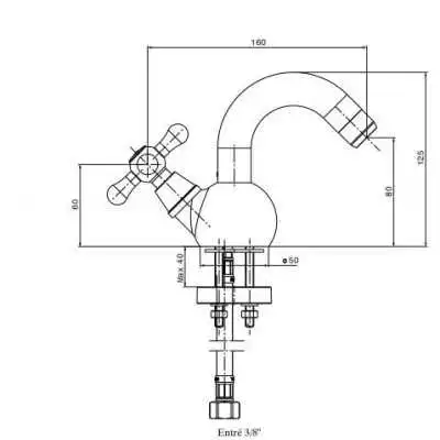 ROBINET DE LAVE-MAINS TABARKA SOPAL SOPAL - 2
