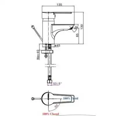 MITIGEUR DE LAVABO DOUZ SOPAL SOPAL - 2