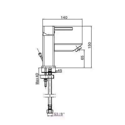 MITIGEUR DE LAVABO ZARZIS SOPAL SOPAL - 2