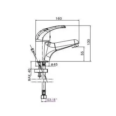 MITIGEUR LAVABO DJERBA SOPAL SOPAL - 2