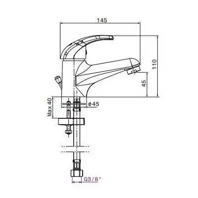 MITIGEUR DE LAVABO KERKENNAH SOPAL SOPAL - 2