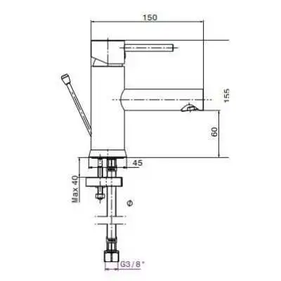 MITIGEUR DE LAVABO BIZERTE SOPAL SOPAL - 2
