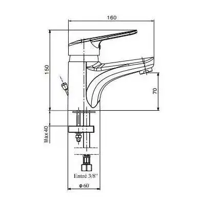 MITIGEUR DE LAVABO SOUSSE SOPAL SOPAL - 2 MITIGEUR DE LAVABO SOUSSE SOPAL SOPAL - 2