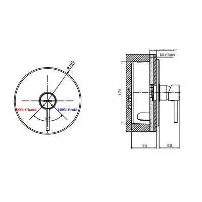 MITIGEUR DE LAVABO ENCASTRÉ BIZERTE SOPAL SOPAL - 2