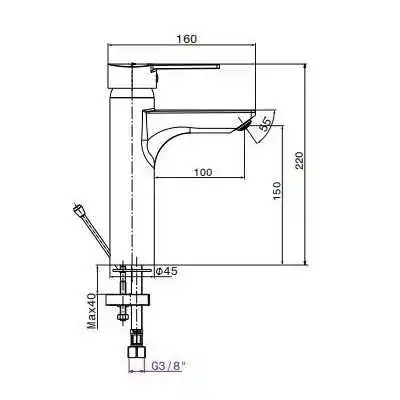 MITIGEUR DE LAVABO LONG DOUZ SOPAL SOPAL - 2