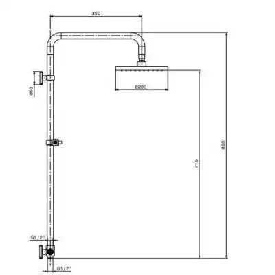 COLONNE DE DOUCHE AVEC INVERSEUR SOUSSE SOPAL SOPAL - 2