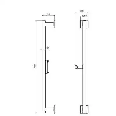BARRE DE DOUCHE D24 ZARZIS SOPAL SOPAL - 2 BARRE DE DOUCHE D24 ZARZIS SOPAL SOPAL - 2