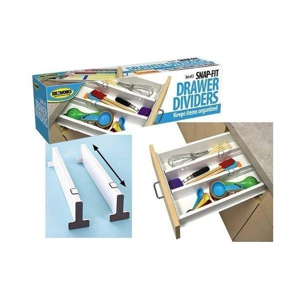 LOT DE 2 SEPARATEURS EXTENSIBLES DE TIROIRS IDEAWORKS