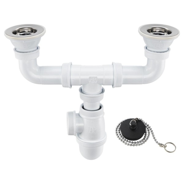 VIDAGE BI-BAC SIMPLE AVEC CHAINETTE AQUAPLAST