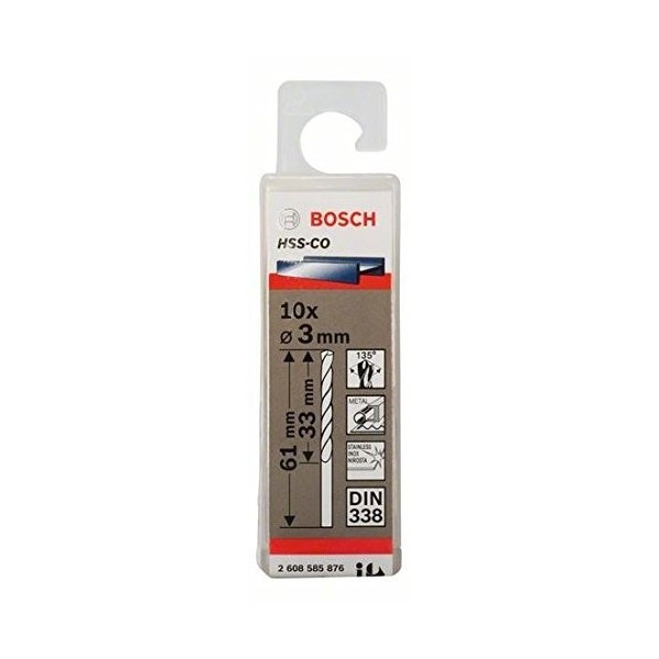 FORET METAL 3MM HSS-CO 10P BOSCH